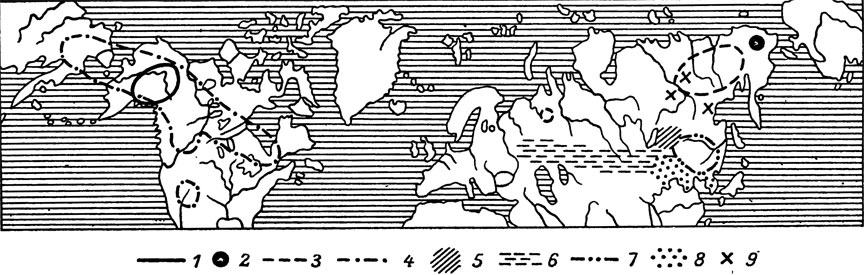 . 64.   Oeneis. 1 - . simulans; 2 - . s. tschukotkensis subsp. n.; 3 - O. melissa semidea; 4 - O. m. melissa; 5 - O. sculda; 6 - O. tarpeja; 7 - O. urda; 8 - O. mongolica; 9 -   . sculda